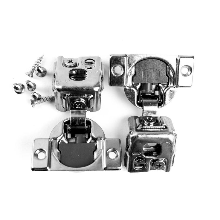 105-Degree 1-1/4 in. (35 mm) Overlay Soft Close Face Frame Cabinet Hinges with Installation Screws (25-Pairs)