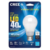 Cree 40W Equivalent Soft White A19 Dimmable LED Light Bulb with 4Flow Filament Design (8-Pack)