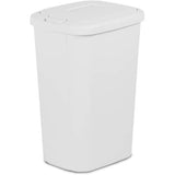 Hefty 13-Gallon White Plastic Trash Can with Lid