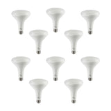 Euri Lighting 100-Watt Equivalent BR40 Energy Star and Dimmable LED Light Bulb in Soft White 3000k (10-Pack)