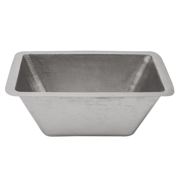 Dual Mount Hammered Copper 17 in. Single Bowl Kitchen/Bar Sink with 3.5 in. Drain Opening in Nickel