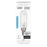 Feit Electric 25-Watt Equivalent T6 Candelabra Dimmable LED Clear Glass Vintage Light Bulb with Spiral Filament Daylight (4-Pack)
