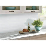 MSI Frosted Icicle 3 in. x 9 in. Glossy Glass Ice White Subway Tile (3.8 sq. ft. / case)