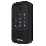 Defiant Hubspace Matte Black Square Biometric Fingerprint Electronic Touchpad Deadbolt
