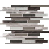 MSI 12 in. x 12 in. x 8mm Cityscape Interlocking Glass and Metal Mesh-Mounted Mosaic Wall Tile (10 sq. ft./case)