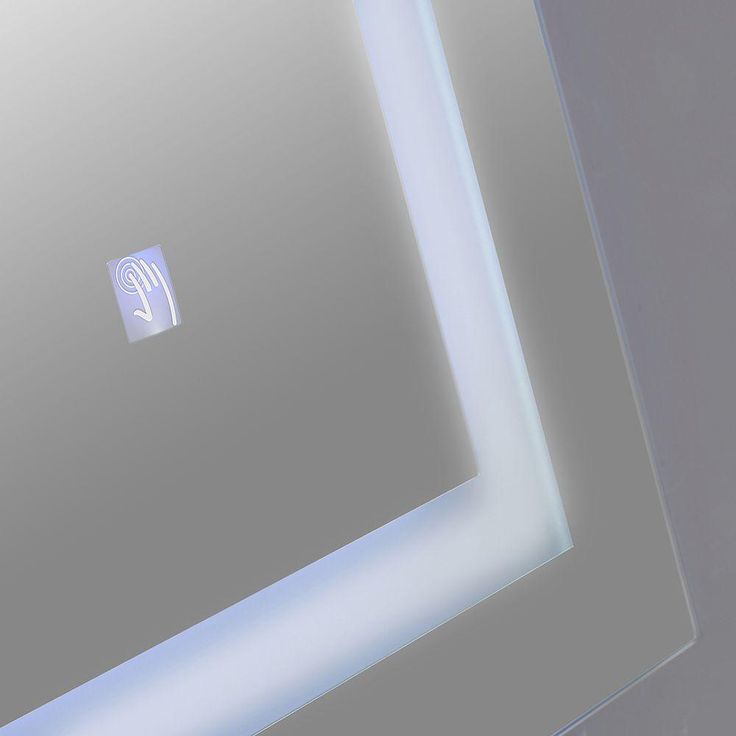 43.3 in. W x 27.6 in. H Frameless Rectangular LED Light Bathroom Vanity Mirror in Mirror