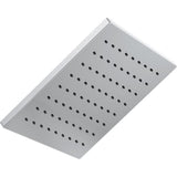 1-Spray 11.8 in. Single Wall Mount Square Fixed Rain Shower Head in Matte Black - Super Arbor