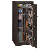 24-Gun Fire Resistant Back-Lit Electronic Lock Safe, Brown Hammertone - Super Arbor