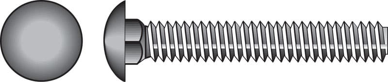 Hillman 1/4 in. x 3-1/2 in. Hot-Dipped Galvanized Steel Carriage Bolts, Coarse Thread (100-Pack)