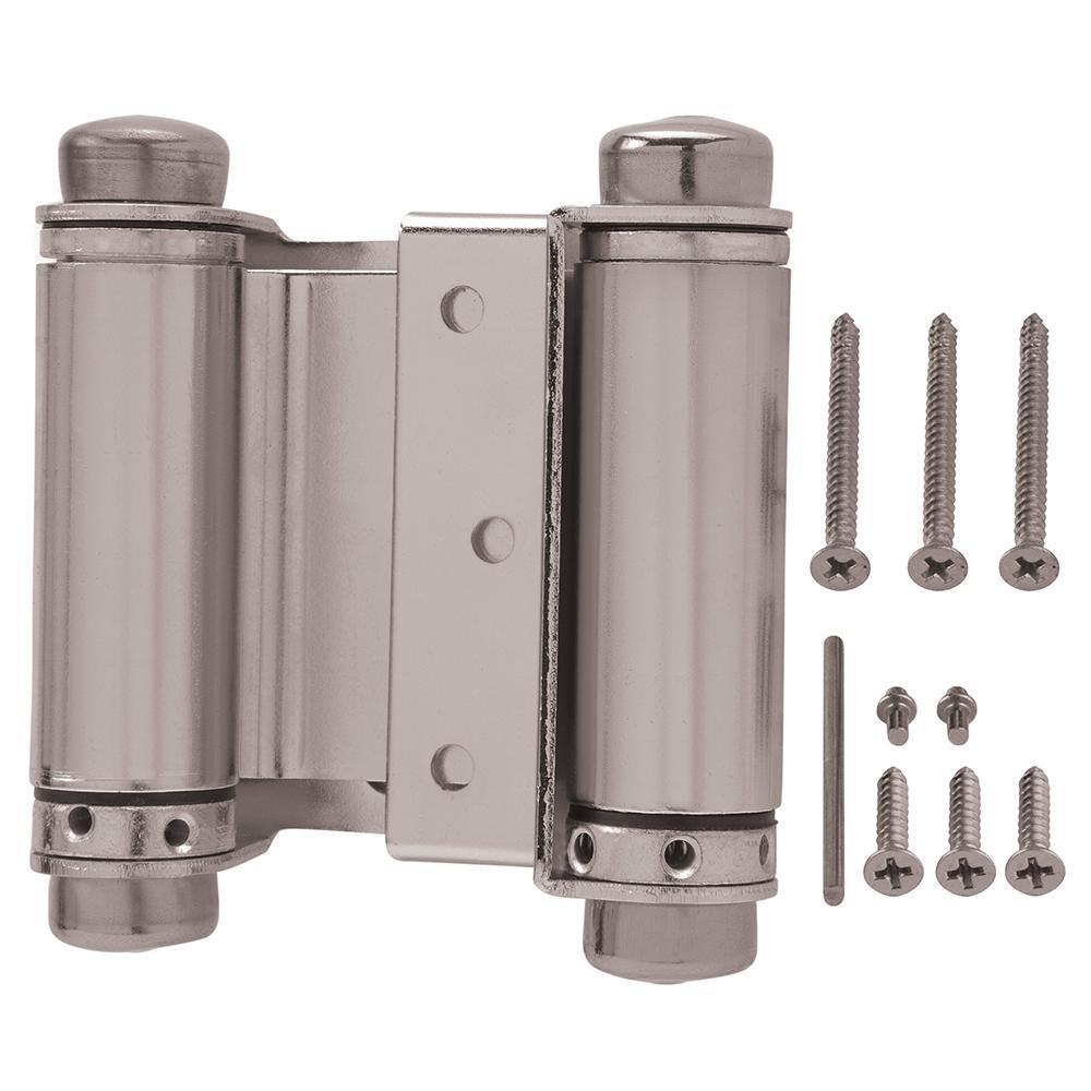 3 in. x 3 in. Oil-Rubbed Bronze Double-Action Spring Door Hinge - Super Arbor