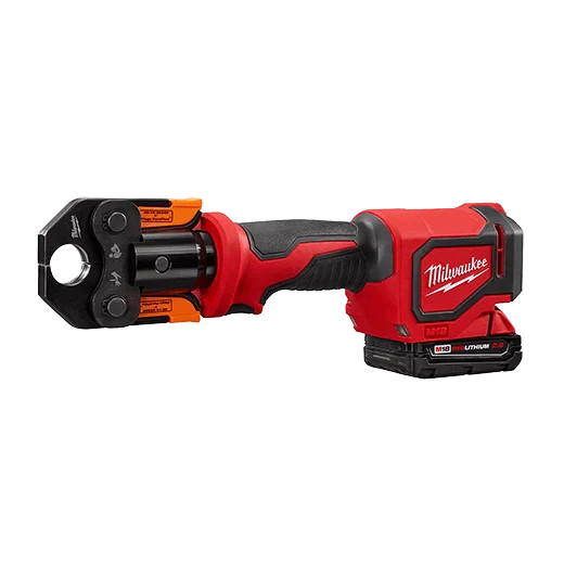 Milwaukee M18 18-Volt Cordless Short Throw PEX Press Tool Kit with (3) Viega PureFlow Jaws, (2) 2.0Ah Batteries & Charger