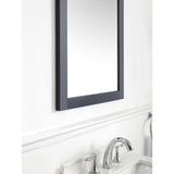30.00 in. W x 22.00 in. H Framed Rectangular  Bathroom Vanity Mirror in Midnight Blue