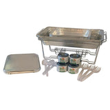 8 Qt. Capacity 30-Piece Aluminum Multi-Buffet Server Chafing Dish