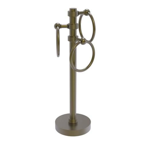 Allied Brass Antique Brass Freestanding Towel Rack