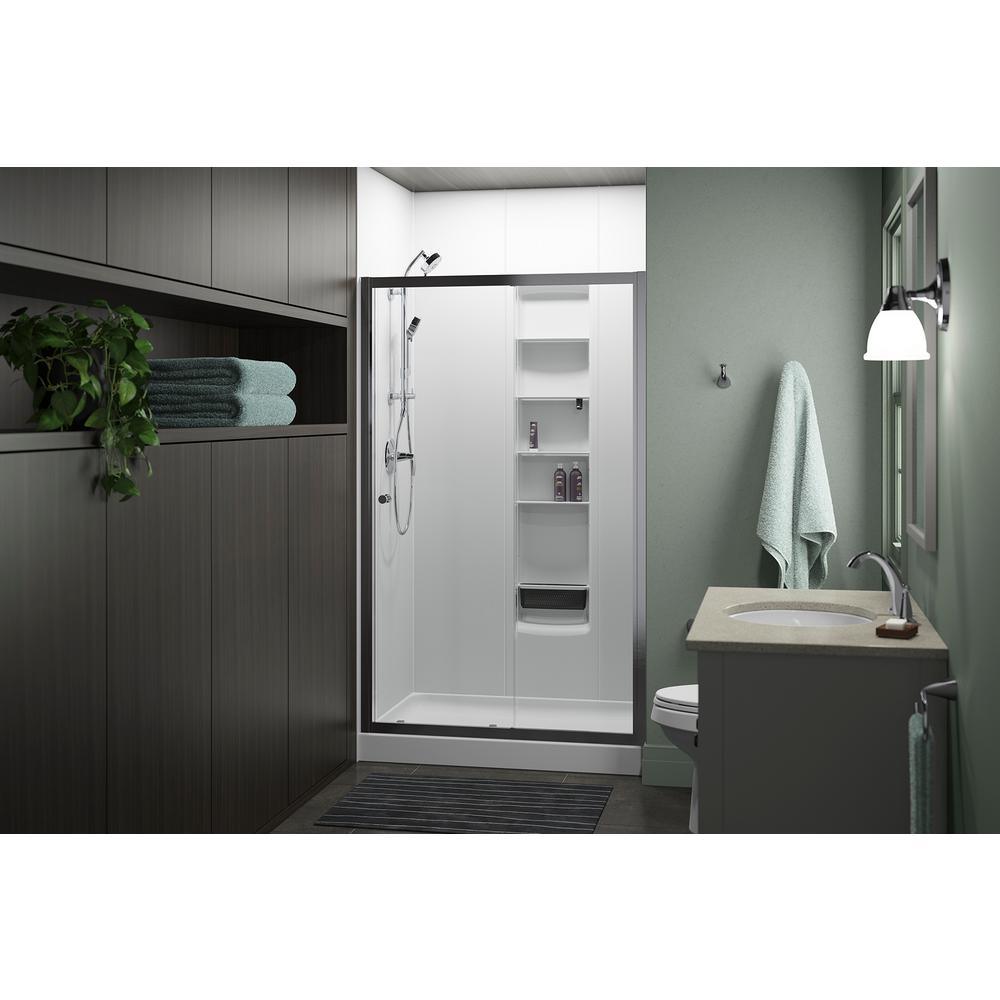 Ensemble 48 in. x 34 in. Single Threshold Shower Floor in White - Super Arbor