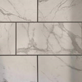 Calacatta Gem 12-in x 24-in Matte Porcelain Marble Look Floor and Wall Tile (1.95-sq. ft/ Piece)