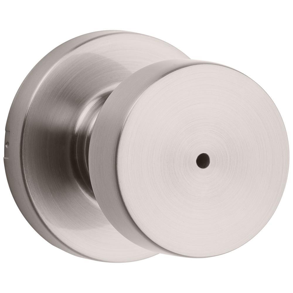 Pismo Round Matte Black Bed/Bath Door Knob Featuring Microban Antimicrobial Technology - Super Arbor