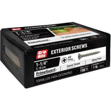 #6 x 1-1/4 in. Philips Bugle-Head Coarse Thread Sharp Point Polymer Coated Exterior Screw (1 lb./Pack)