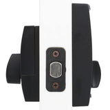 Century Touch Electronic Door Lock Deadbolt and Latitude Lever in Matte Black - Super Arbor