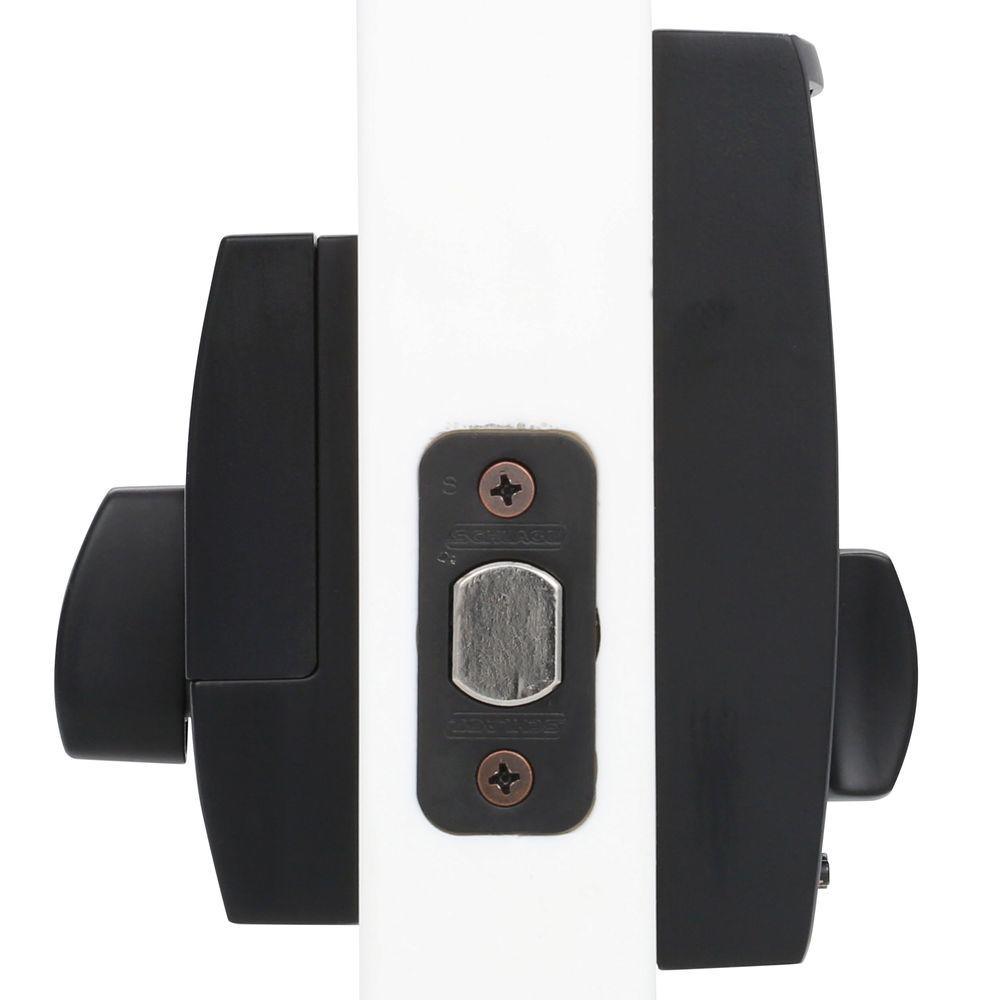 Century Touch Electronic Door Lock Deadbolt and Georgian Knob in Matte Black - Super Arbor