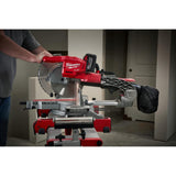 M18 FUEL 18-Volt Lithium-Ion Brushless Cordless 10 in. Dual Bevel Sliding Compound Miter Saw Kit with Extra Blade