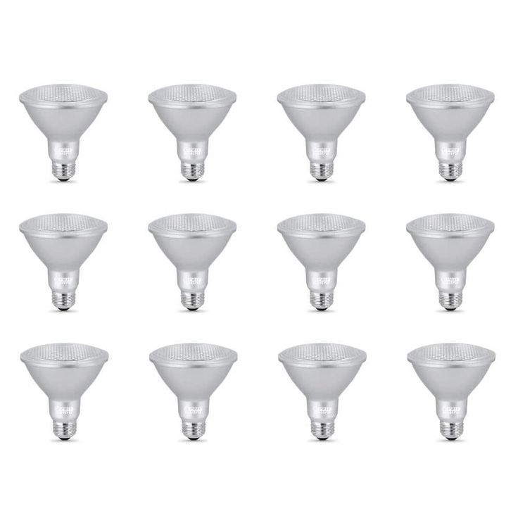 Feit Electric 75-Watt Equivalent PAR30 Dimmable CEC Tirle 24 Compliant LED ENERGY STAR Flood Light Bulb, Bright White (12-Pack)