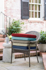 Style Selections Valleydale Texture Blue Seat Pad