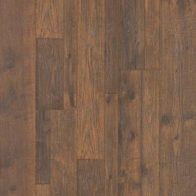 Pergo TimberCraft + WetProtect Waterproof Crest Ridge Hickory 7.48-in W x 3.93-ft L Handscraped Wood Plank Laminate Flooring