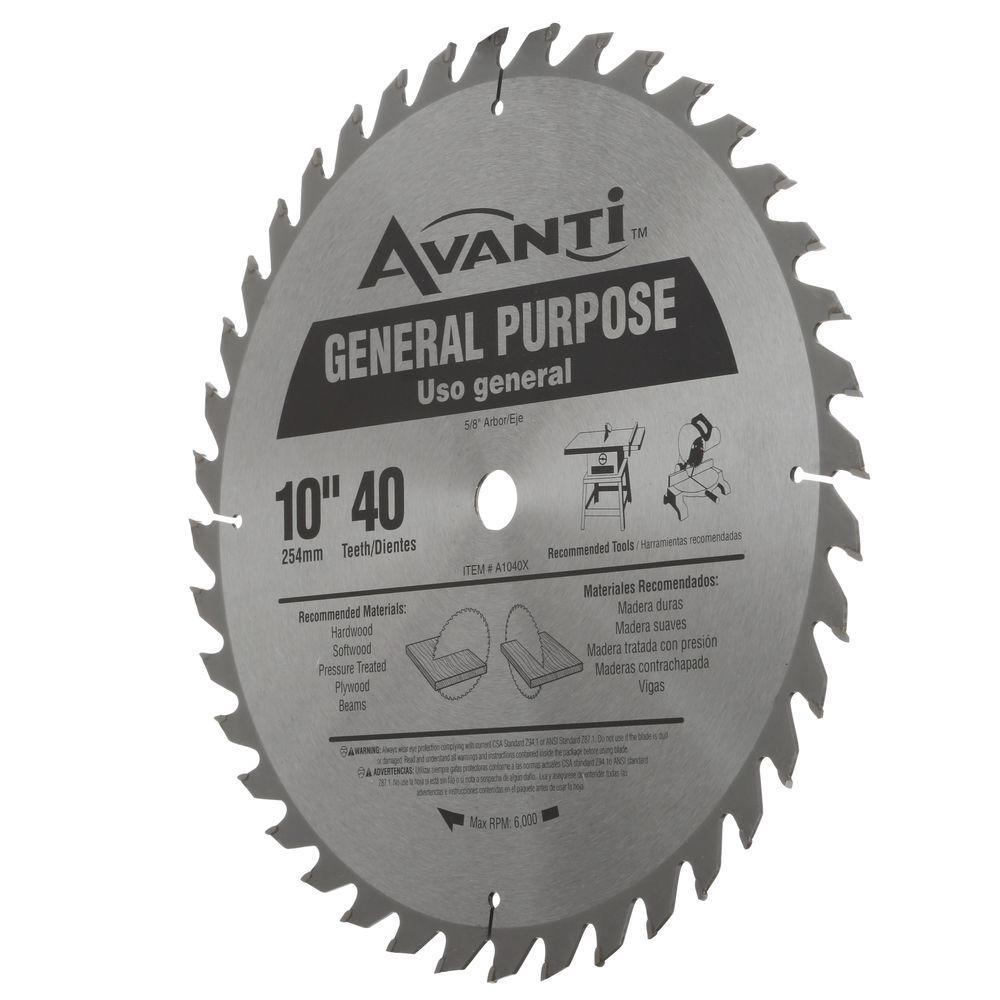 10 in. x 40-Teeth General-Purpose Saw Blade - Super Arbor