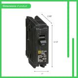 Square D Homeline 20-Amp 1-Pole Standard Trip Circuit Breaker