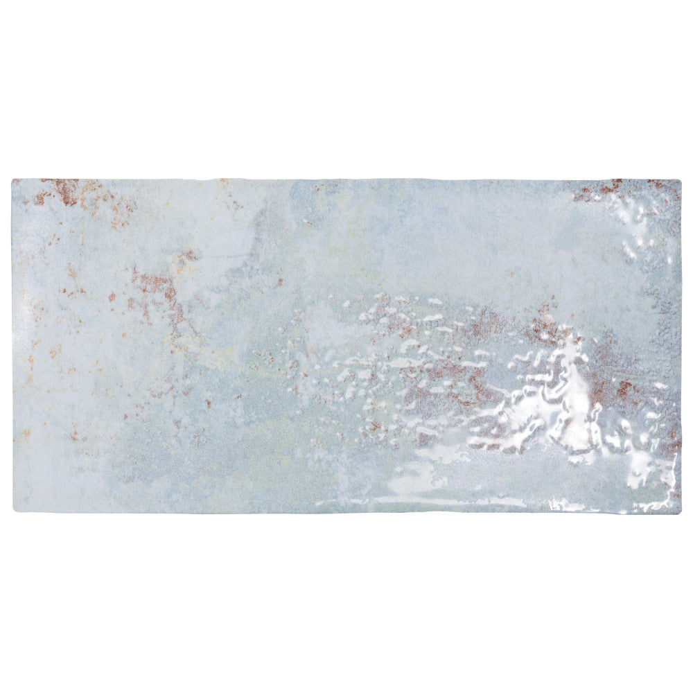 Merola Tile Biarritz Blue 3 in. x 6 in. Ceramic Wall Tile (6.04 sq. ft./Case)