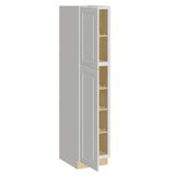 Home Decorators Collection Grayson 18 in. W x 24 in. D x 84 in. H Assembled Plywood Pantry Kitchen Cabinet in Pacific White with Soft Close LH