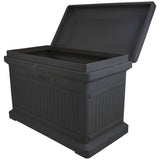 Graphite Premium Horizontal Architectrual ParcelWirx Delivery Drop Box Hinged Lid with Swinging Latch for Locking - Super Arbor