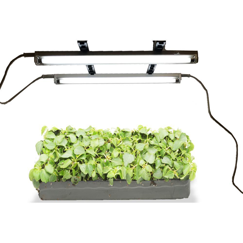 Lamp Bracket Kit with Two 2 ft. T5 Lamps and Safety Wire - Super Arbor