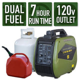 Sportsman 2,200/1,800-watt Dual Fuel LPG/Gasoline Powered Recoil Start Portable Inverter Generator with Parallel Capacity