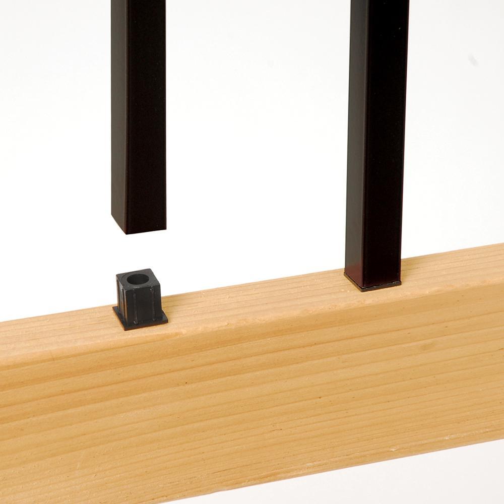32 in. x 0.75 in. Aluminum Black Square Baluster (15-Pack) - Super Arbor