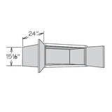 allen + roth Aveley 36-in W x 15.125-in H x 24-in D Linen Maple Door Wall Semi-Custom Cabinet