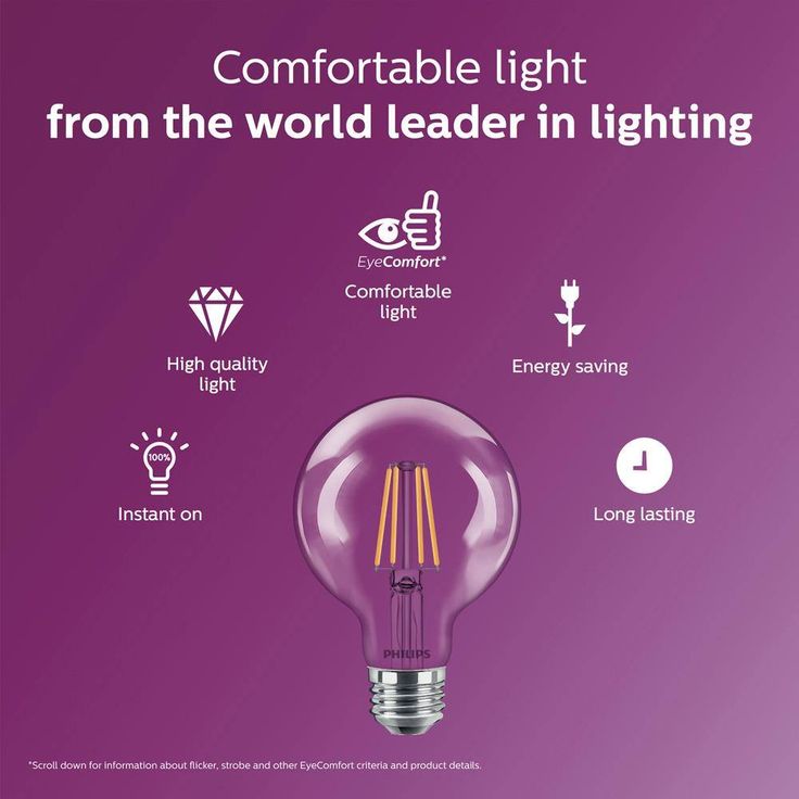 Philips 60-Watt Equivalent G25 Dimmable Daylight LED Light Bulb (2-Pack)