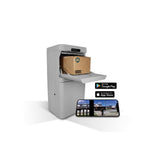 Gray Floor Mount Smart Parcel Security Mailbox - Super Arbor