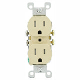 15 Amp Tamper Resistant Duplex Outlet, Ivory (10-Pack) - Super Arbor