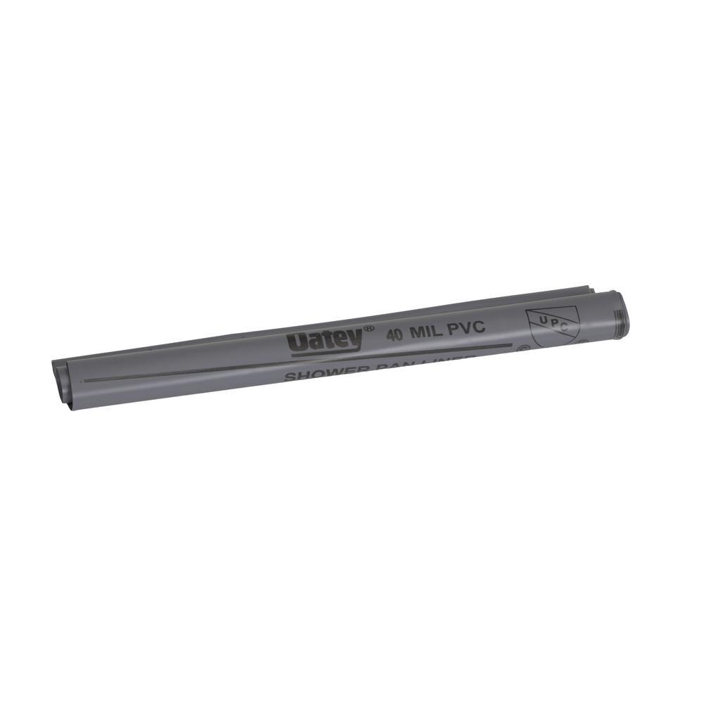 5 ft. x 6 ft. Gray PVC Shower Pan Liner Roll - Super Arbor