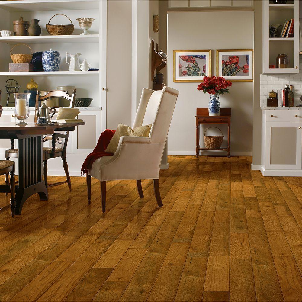 Bruce Plano Oak Gunstock 3/4 in. Thick x 5 in. Wide x Varying Length Solid Hardwood Flooring (23.5 sq. ft. / case) - Super Arbor
