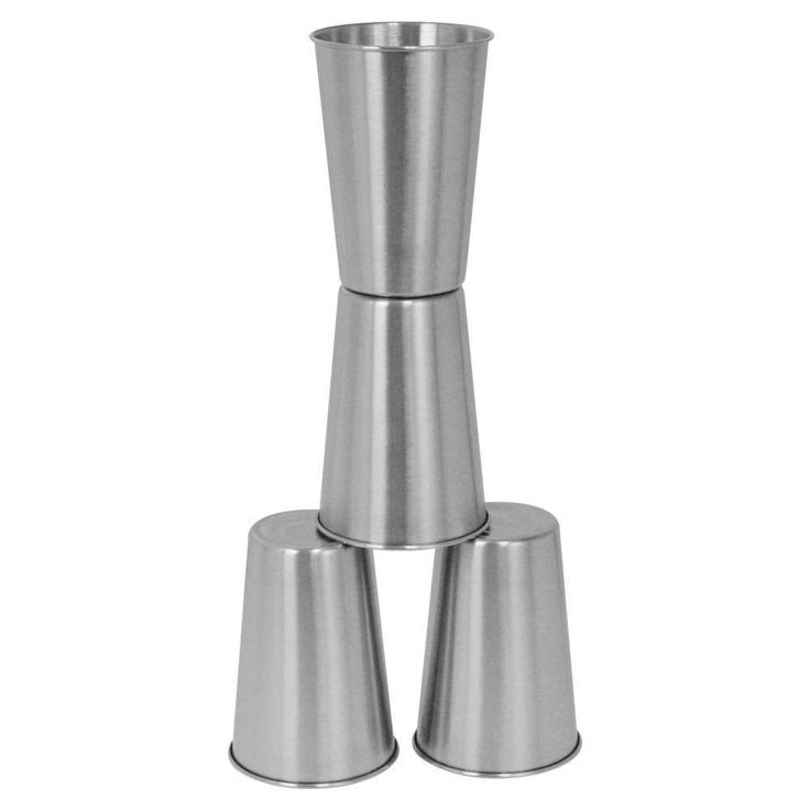 16 oz. 4-Piece Stainless Steel Pint Cup Set