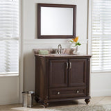 37 in. W x 22 in. D Stone Effects Vanity Top in Cold Fusion with White Sink - Super Arbor