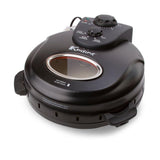 12 in. Black Electric Oven Pizza Maker with Lid