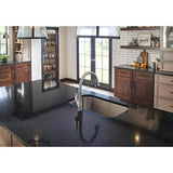 Esque Single-Handle Pull-Down Sprayer Kitchen Faucet with ShieldSpray Technology in Arctic Stainless - Super Arbor