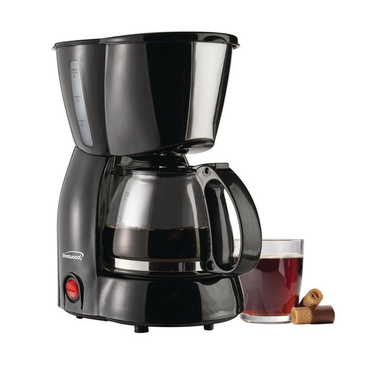 4-Cup Black Coffee Maker