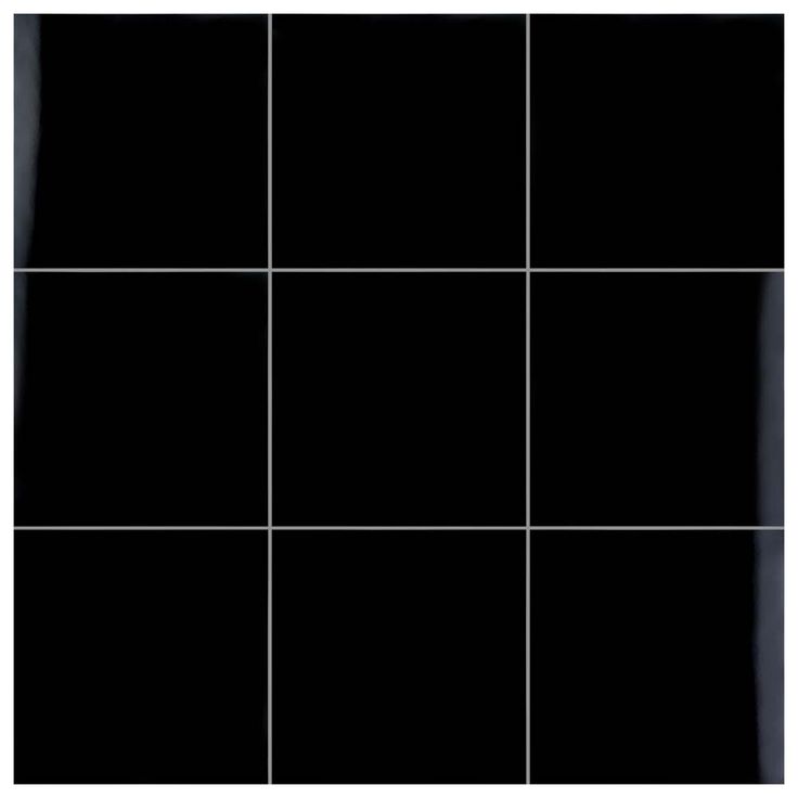 Merola Tile Piano Black 17-7/8 in. x 17-7/8 in. Ceramic Floor and Wall Tile (11.33 sq. ft. / case)