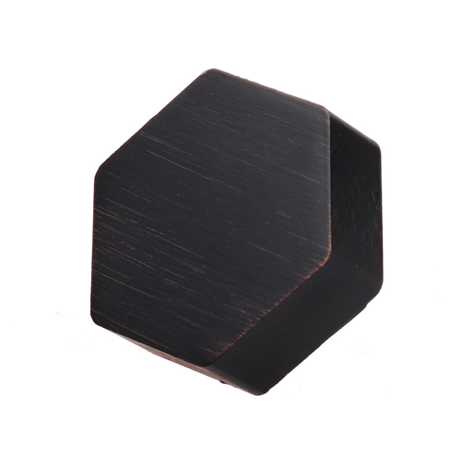 GlideRite 1-1/2 in. Solid Hexagon Cabinet Knobs, Oil Rubbed Bronze, Pack of 10