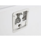 Lund 72 in White Steel Full Size Top Mount Truck Tool Box with mounting hardware and keys included - Super Arbor